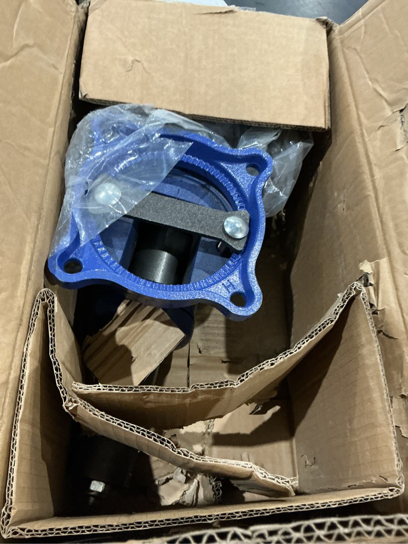 Condition photo showing As Is for cognative 6-inch heavy duty bench vise ductile iron bench vise 360° multi-purpose bench vise with anvil, clamp force 8800lbs, blue
