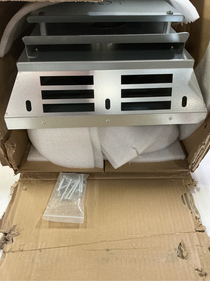 Condition photo showing Good Condition for 46dva-hc horizontal square termination cap, 4" x 6 5/8" direct vent - for direct vent gas stoves or fireplaces, twist lock construction