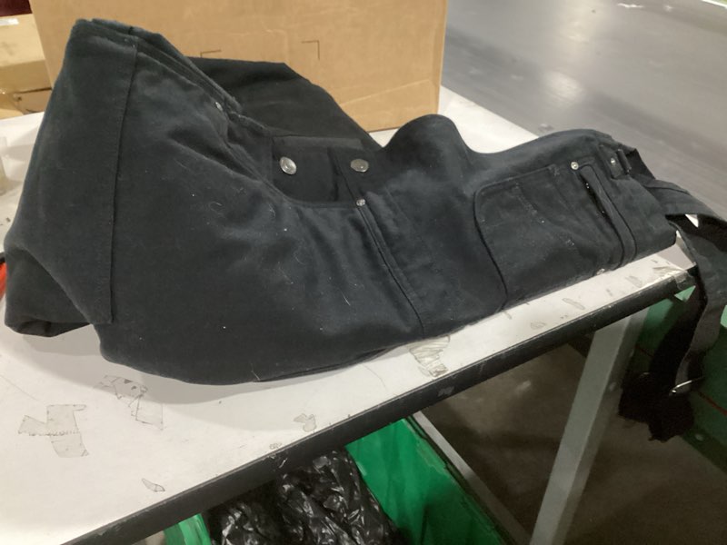 Condition photo showing As Is for Carhartt Men's Loose Fit Firm Duck Insulated Bib Overall