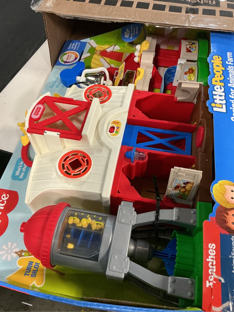 Condition photo showing Good Condition for fisher-price little people caring for animals farm electronic interactive playset with smart stages learning songs for toddlers ages 1 and up (amazon exclusive) refreshed farm
