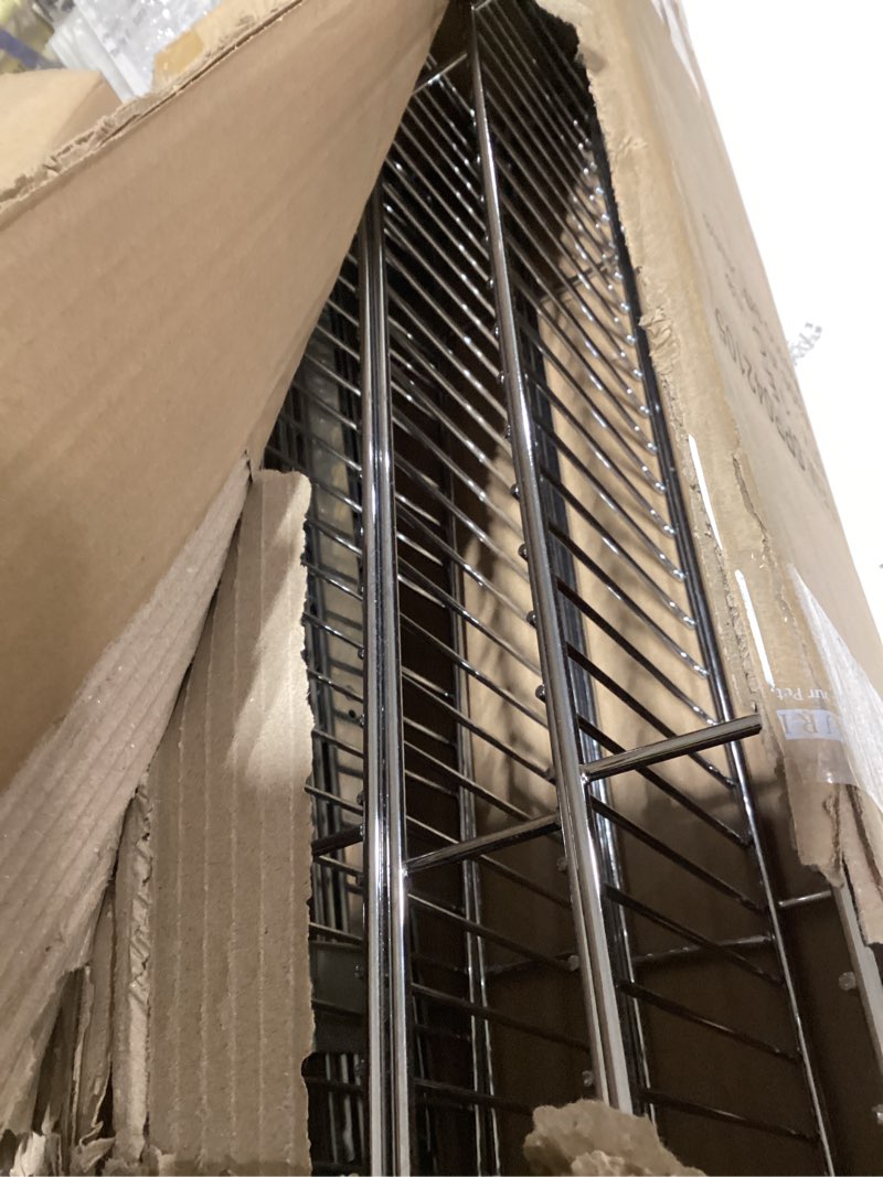 Condition photo showing Good Condition for OCG 4-Tier Pull Out Kitchen Cabinet Spice Rack Holder Shelves (5" W x 21" D), Slide Out Slim Storage Wire Baskets for Storage Organization, Narrow Pull Out Storage for Narrow Space 5" W x 21" D Wood