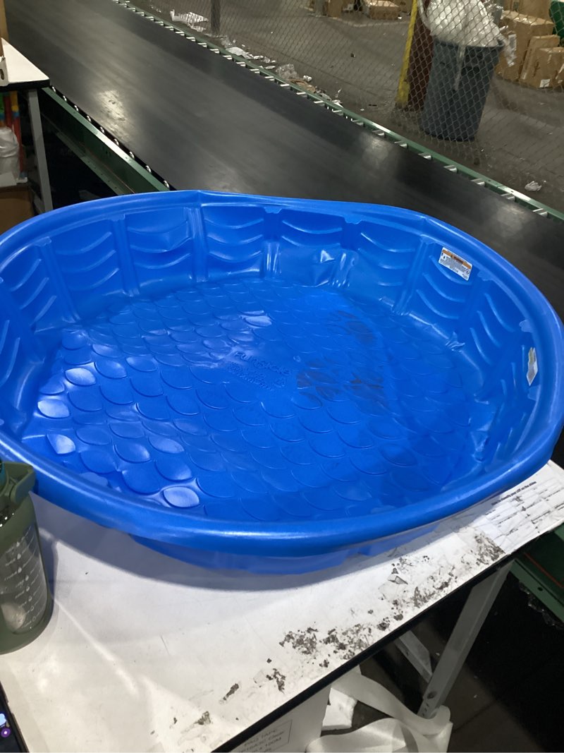 Condition photo showing As Is for wading kiddie pool blue - sun squad™