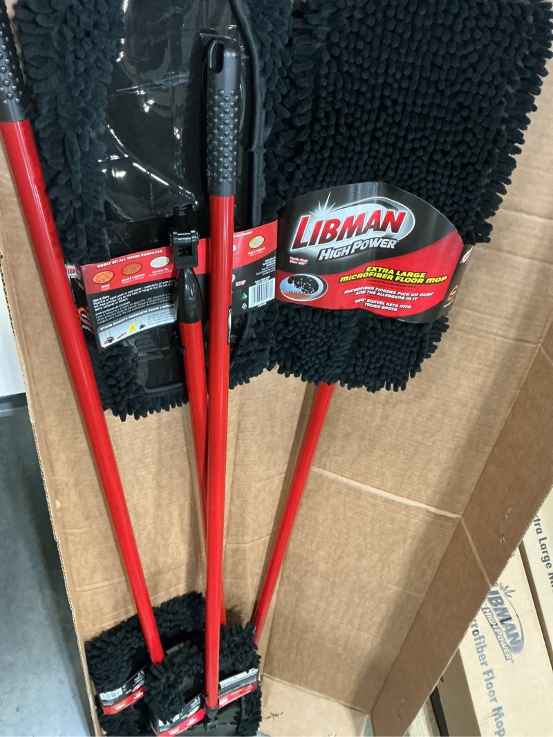 Condition photo showing New/Like New for (pack -4)libman brooms & mops extra large microfiber floor mop 926