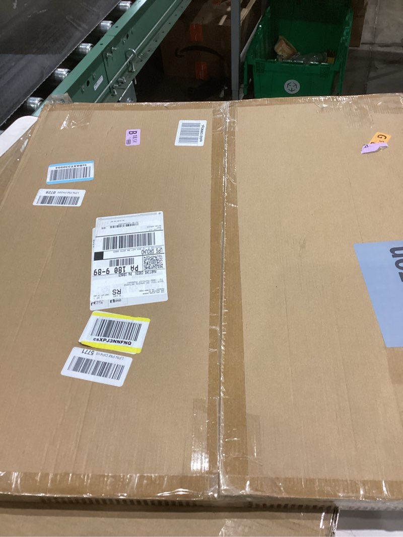 Condition photo showing As Is for Americanflat 24x24 Picture Frame with Polished Plexiglass - Use as 20x20 Frame with Mat or Display 24x24 Photo Without Mat - Epic Collection - Wide Square Picture Frames for Wall Display - Black Black 20x20 with Mat