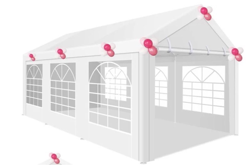 cobizi 10x20ft heavy duty party tent, ourdoor canopy wedding tent with removable sidewalls, large event tent, white tent for party, carpas para fiestas, canopy tent with built-in sandbags, uv 50+