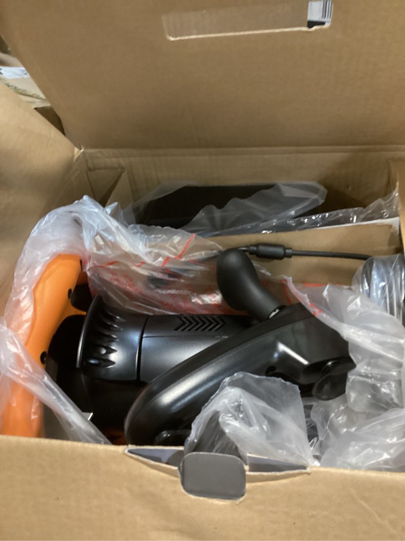 Condition photo showing Good Condition for PXN Steering Wheel V3II 180° PC Gaming Racing Wheel Driving Wheel, with Linear Pedals and Racing Paddles for PC, PS4, Xbox One, Xbox Series X|S, Switch - Orange Orange Gaming Wheel