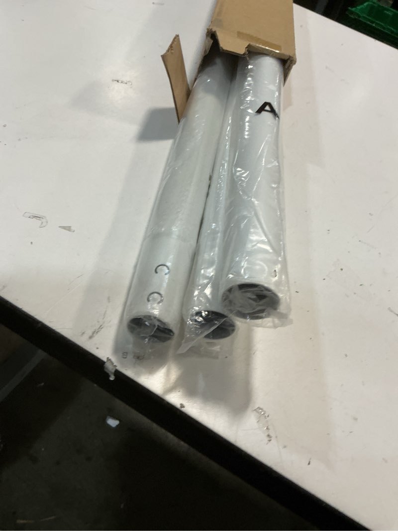 Condition photo showing Good Condition for ALLZONE Tension Curtain Rod for Window, 83-123 Inches, Heavy Duty Curtain Rods No Drilling, Non-Slip Bathroom Shower Tension Rod, Renter Friendly, Adjustable, Spring Loaded, Extra Long, White White 83-123 Inches