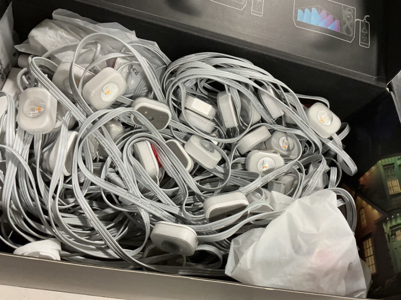 Condition photo showing Good Condition for eufy Permanent Outdoor Light E120, 100ft with 60 Dual-LED RGB and Warm White Eave Lights, App Control, AI Light Design, Endless Themes for Halloween, Christmas Lights, Works with eufy cameras, T8L00