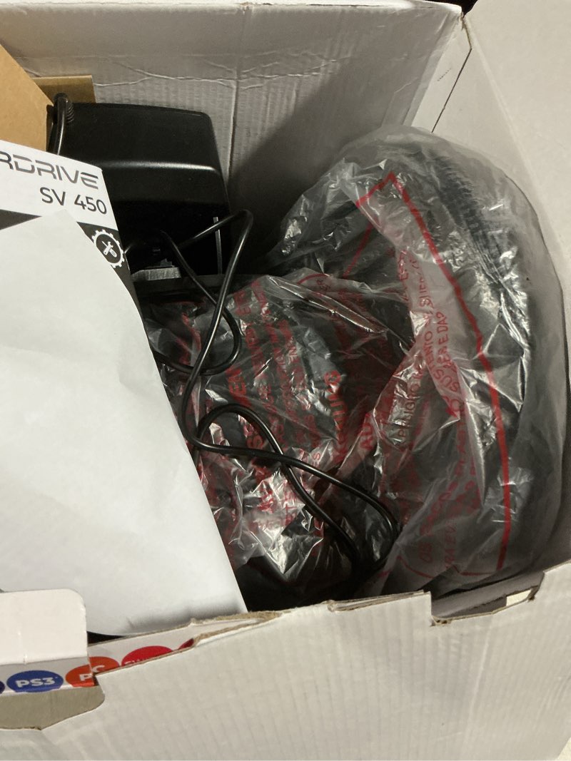 Condition photo showing Good Condition for SUBSONIC - Superdrive SV450 Racing Steering Wheel with Pedals and Shifters. For Xbox Series X/S, Switch 2 / Switch, PS4, Xbox One and PC - Black