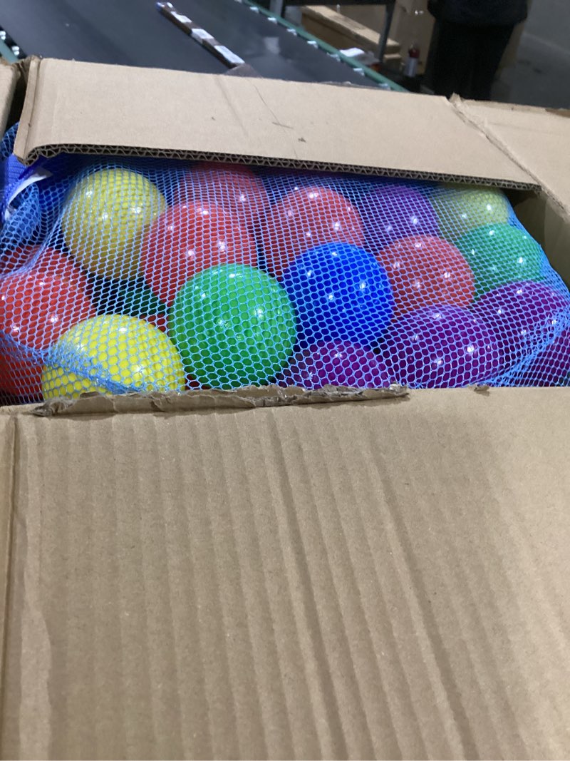 Condition photo showing Good Condition for sunny days entertainment 200 premium crush-resistant play balls for ball pits – non-toxic, bpa & phthalate free – vibrant assorted colors with zippered storage bag (2.5" diameter)