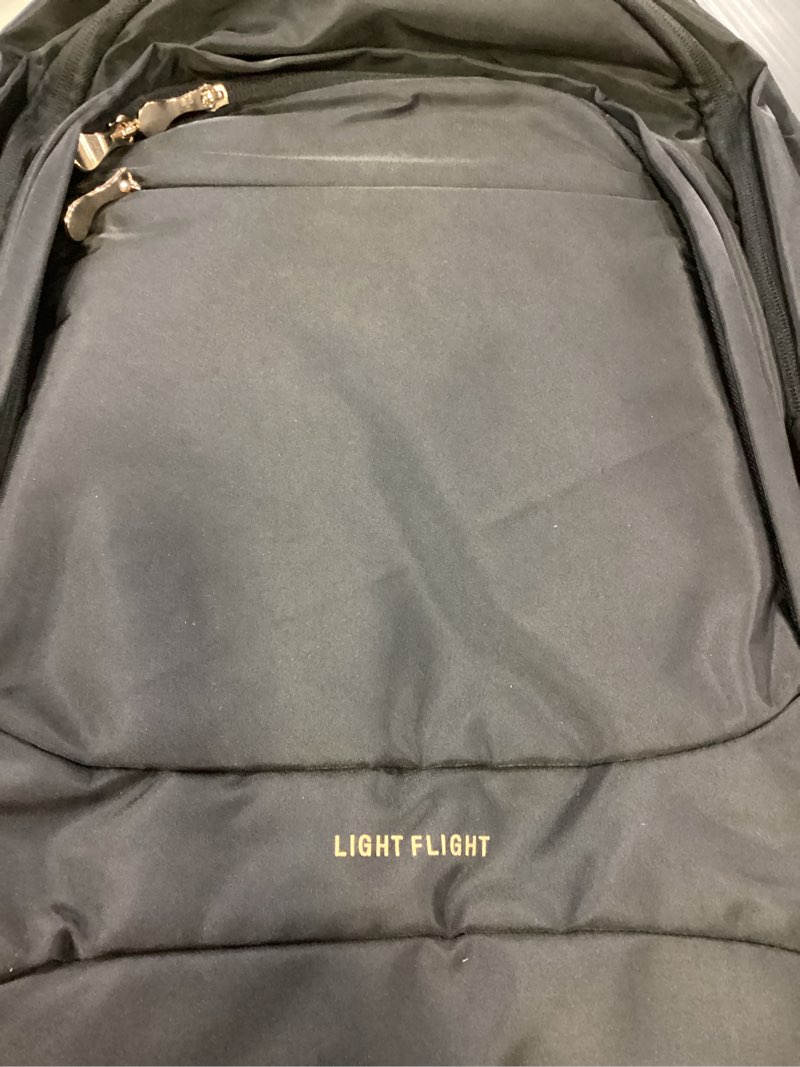 Condition photo showing Good Condition for light flight travel laptop backpack for 17.3" laptop, carry on backpack with usb charging hole, water resistant college bookbag, large capacity computer backpacks for work, black 17.3 inch black
