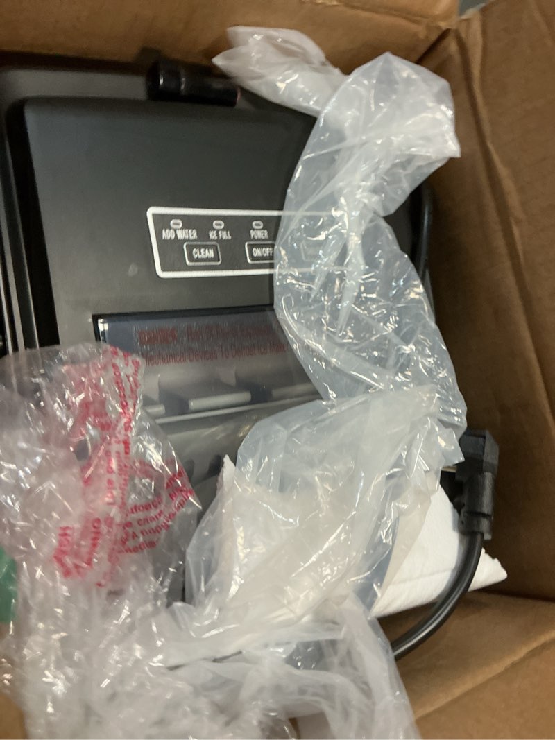 Condition photo showing Good Condition for ice makers countertop,26lbs/24h,9 cubes in 6 mins,portable ice maker machine with self-cleaning,2 sizes of bullet ice,perfect for home kitchen(black) 26lbs/24h black 1