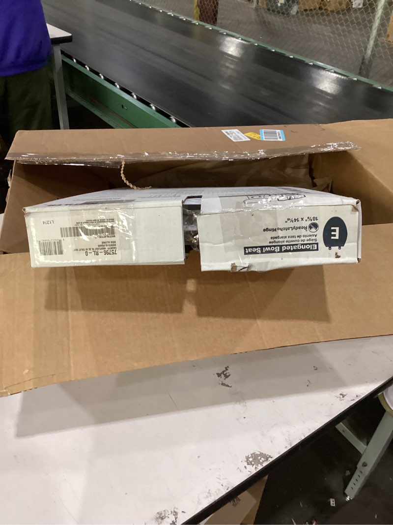 Condition photo showing As Is for kohler cachet nightlight quietclose elongated closed front toilet seat in white