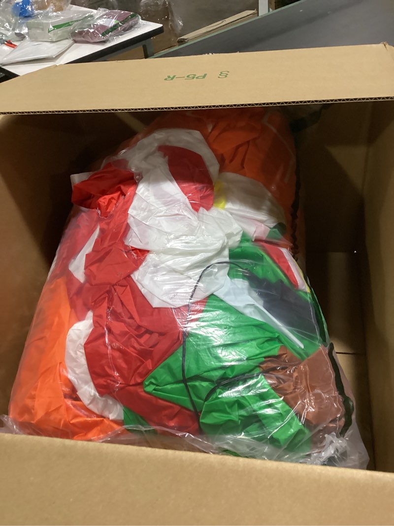 Condition photo showing Good Condition for 8FT Christmas Inflatables Santa Claus Outdoor Yard Decorations, Christmas Blow up Santa with LED Lights, Winter Outside Decor for Holiday Party Patio Garden Lawn, Xmas New Year Kids Gifts (Santa)