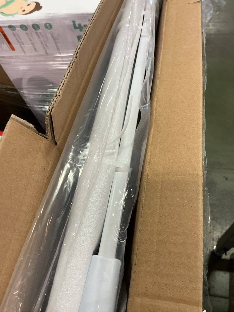Condition photo showing New/Like New for Cumbor 36" Extra Tall Baby Gate for Stairs, 29.7-48" Wide Dog Gates for Doorways, Auto Close Safety Gate for Babies and Pets, Easy Install, Pressure Mounted, Fits Doorways, Stairs, Entryways, White White 29.7-48"W x 36"H
