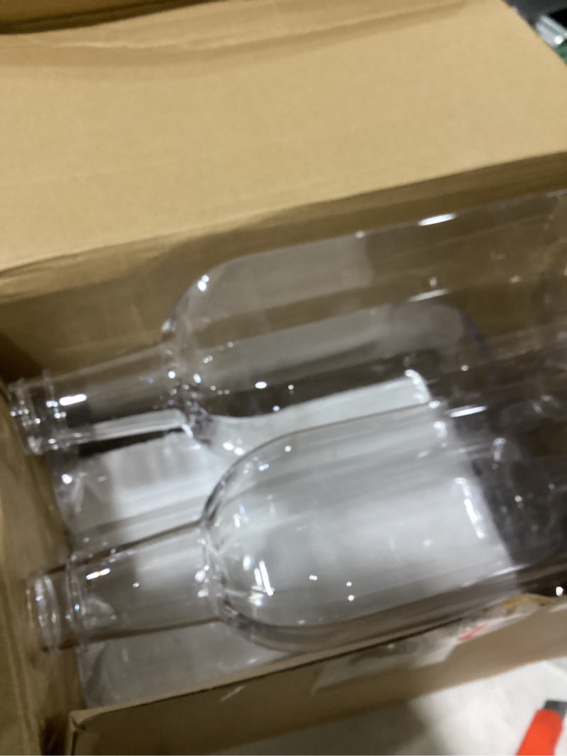 Condition photo showing As Is for dandat 12 pcs 34oz plant watering devices include terracotta self watering spikes with 1000ml plastic bottles slow release vacation insert automatic plant waterer self water planter for garden