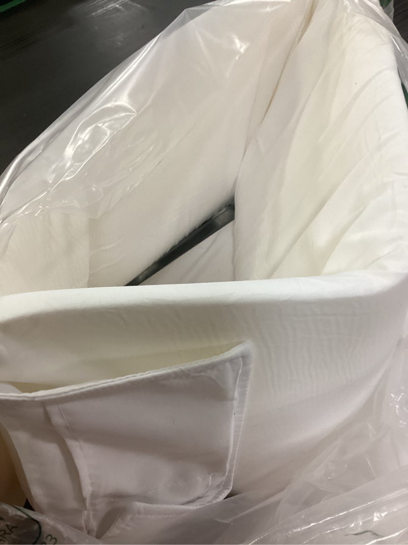 Condition photo showing Good Condition for Vekkia Queen Bed Wedge Pillow for Headboard Gap/Bed Wedge Mattress Gap Filler Pillow with Washable Cover, to Close The Gap (0-6") Between Your Headboard and Mattress, (White 60"x10"x7") White Queen(60"x10"x7"-Gap under 6")