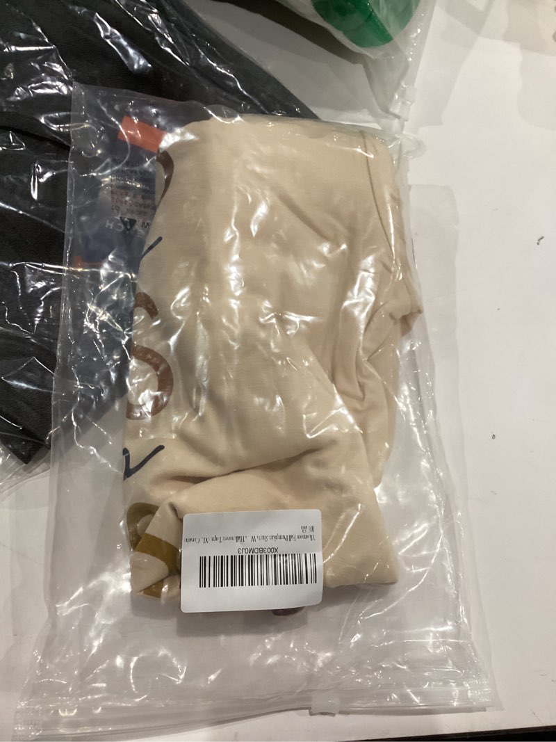 Condition photo showing Good Condition for Ykomow Fall Pumpkin Shirts Womens Casual Autumn Thanksgiving Graphic Tees Halloween Tops X-Large Cream