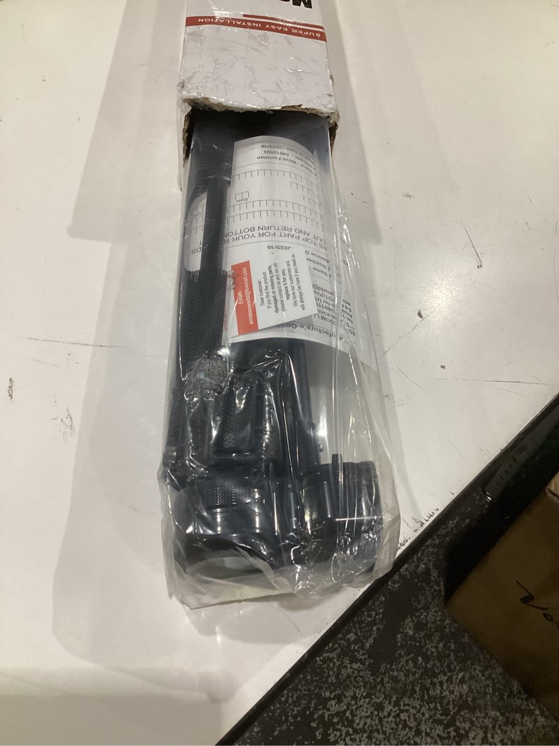 Condition photo showing Good Condition for reinforced 42” extra tall x 80” wide retractable baby gates with rods to prevent crawling through, extra tall pet gate for large openings indoor long mesh dog gate for stairs and doorways, black