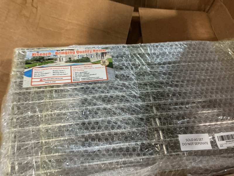 Condition photo showing New/Like New for hisencn replacement parts for ducane 30400042, 30400043, 30558501, stainless steel burner tube, heat plates tent shield, 19 3/4'' cooking grid grates for ducane 5 burner replacement parts 5 burner+5 heat plate+ 3 grids
