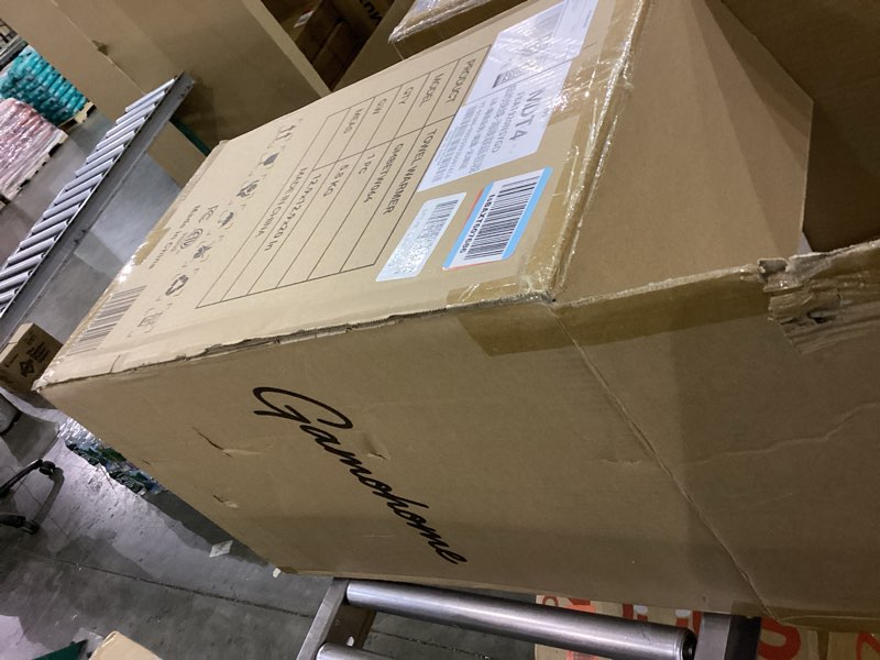 Condition photo showing As Is for Towel Warmer Luxury Heated Bucket – Bluetooth Speaker, Ambient Light & Auto Shut Off – Fits Two 40"x70" Towels, Bathrobes, Blankets – Great Gift Idea