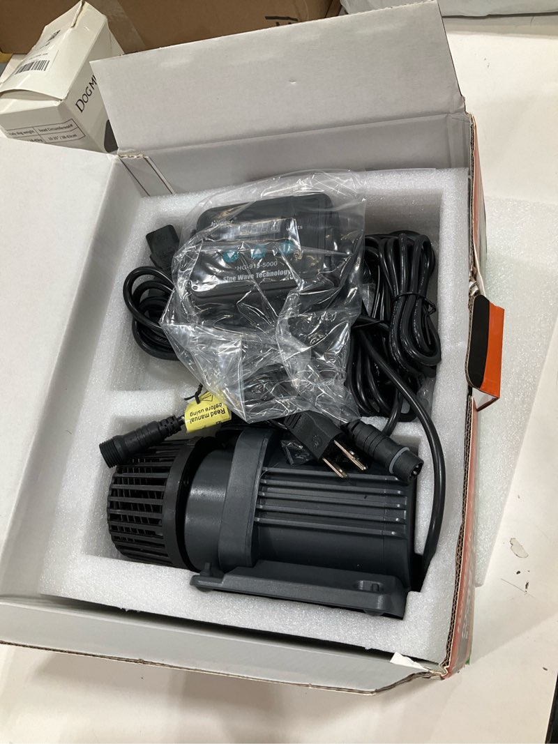 Condition photo showing Good Condition for hygger 24v dc water pump inline/submersible saltwater aquarium pump with lcd display controller 1350 gph return pump for coral reef tank sump