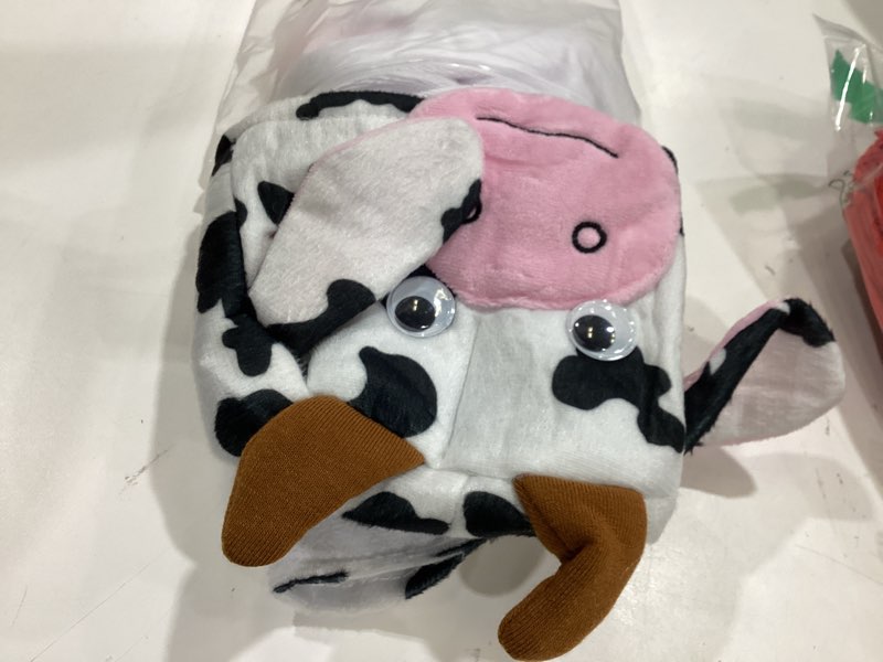 Condition photo showing Good Condition for cow dog costume clothes, dog halloween costumes for small medium dogs, funny pet costumes milk cows outfit for french bulldog christmas party cosplay puppy cat clothes photo dress up accessories large
