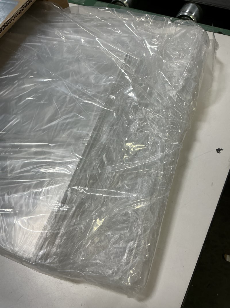 Condition photo showing Good Condition for Extra Large 19.7"X14.6"X11.6" Acrylic Display Case with 2 Division Boards, Clear Organizer Box Plastic Holder with Magnetic Door for Handbags, Purses, Boots, Figures, Book Extra Large-B 1