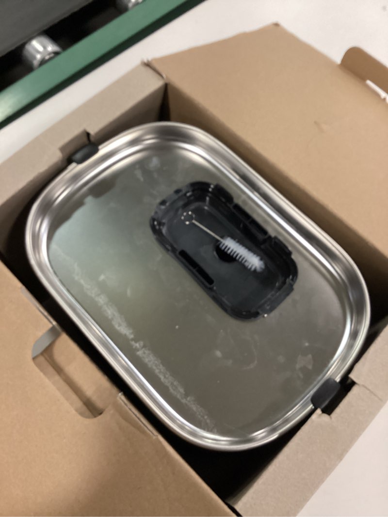 Condition photo showing As Is for PETLIBRO Cat Water Fountain, App Monitoring Pet Fountains for Cats Indoor with Stainless Steel Tray, 2.5L/84oz Dockstream Automatic Water Dispenser for Drinking, 2.4G Wi-Fi Smart Bowl Inside Black Fountain