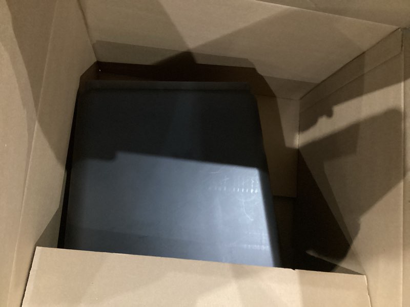 Condition photo showing Good Condition for IRIS USA Airtight Dog Food Storage Container, WeatherPro, Up to 40 lbs, Removable Wheels, for Dog Cat Bird and Other Pet Food Storage Bin, Keep Fresh, Translucent Body, Made in USA, Smoke/Black 40 lbs Smoke