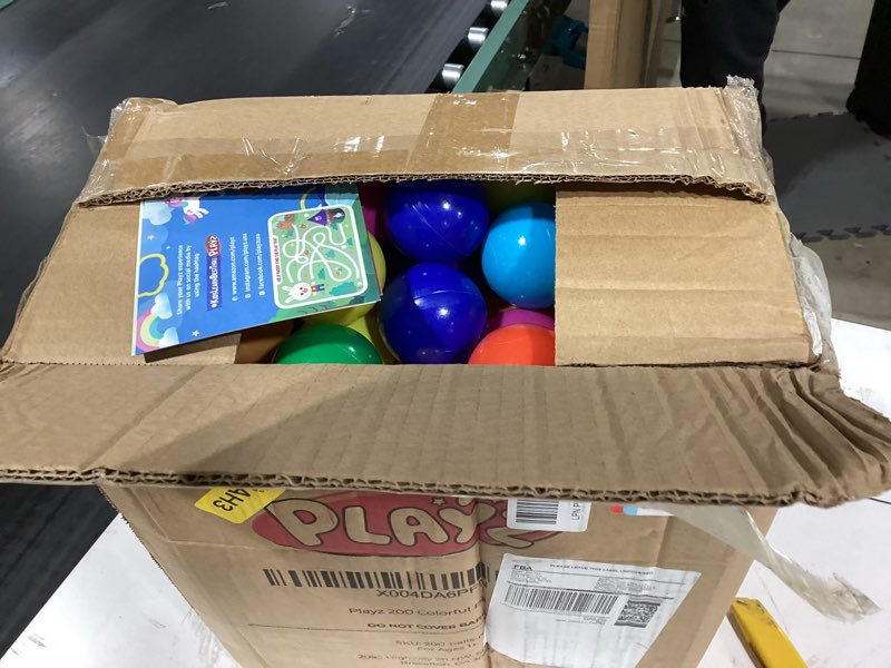 Condition photo showing Good Condition for Playz Soft Plastic Mini Ball Pit Balls 200 Count - w/ 8 Vibrant Colors - Crush Proof, No Sharp Edges, Non Toxic, Phthalate & BPA Free for Baby Toddler Ball Pit, Play Tents & Tunnels Indoor & Outdoor 200 Balls with 8 Colors
