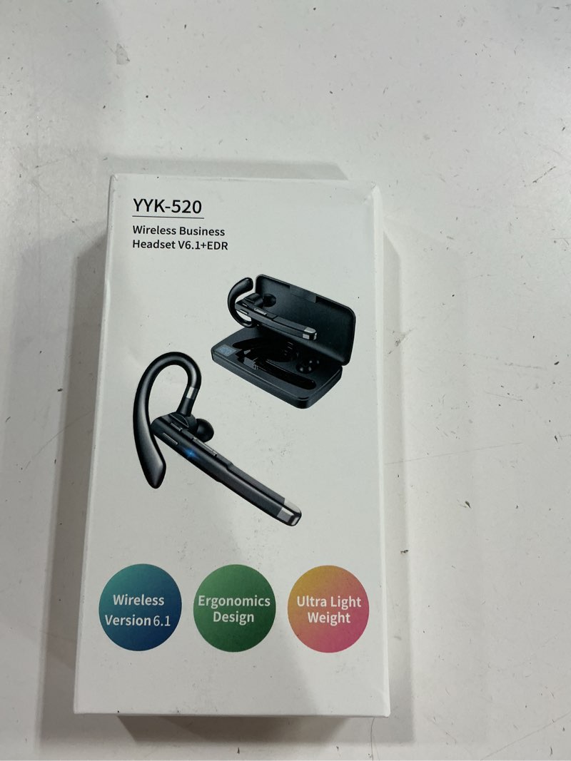 Condition photo showing Good Condition for (Similar)Bluetooth Headset V5.4, Wireless Bluetooth Earpiece with CVC8.0 Dual Mic Noise Cancelling, 110 Hours Talktime Hands-Free Headphones for Cell Phone, iOS and Android, for Trucker and Business Use