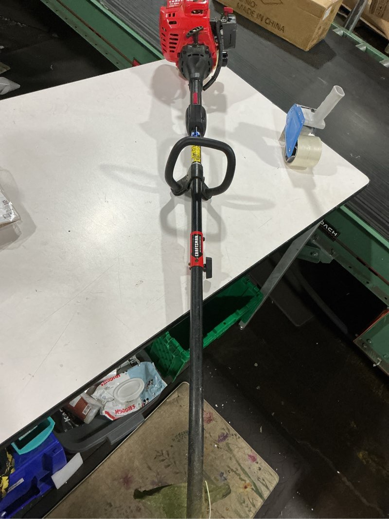 Condition photo showing As Is for craftsman ws2200 25-cc 2-cycle 17-in straight shaft attachment capable gas string trimmer