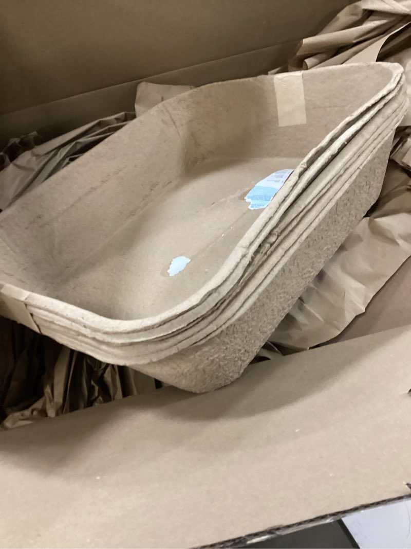 Condition photo showing Good Condition for Kitty Sift Disposable Cat Litter Box Jumbo, 6 Count, Durable Portable for Travel and Home, Eco-Friendly Disposable Litter Box Controls Odor Litter Box Only Jumbo (6-Piece Set)