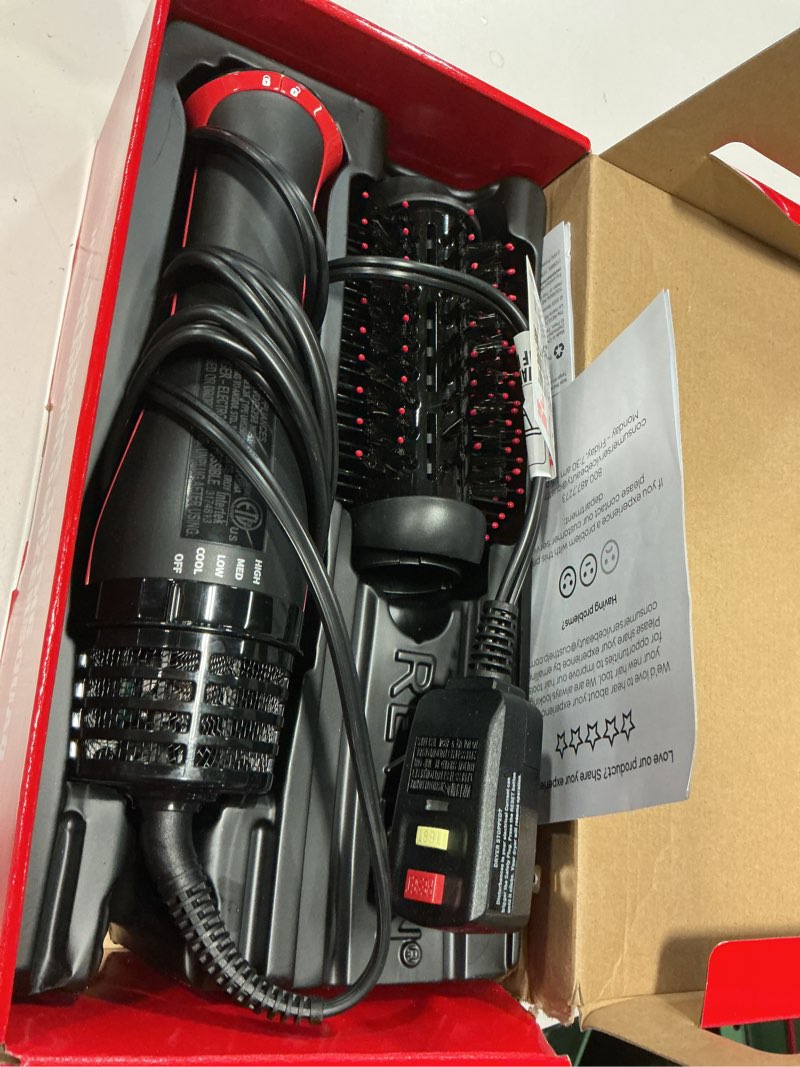Condition photo showing Good Condition for revlon one step volumizer plus hair dryer and styler - more volume, less damage, and more styling control for easy and fast salon-style blowouts, plus travel friendly (black) black red 2.0 volumizer plus