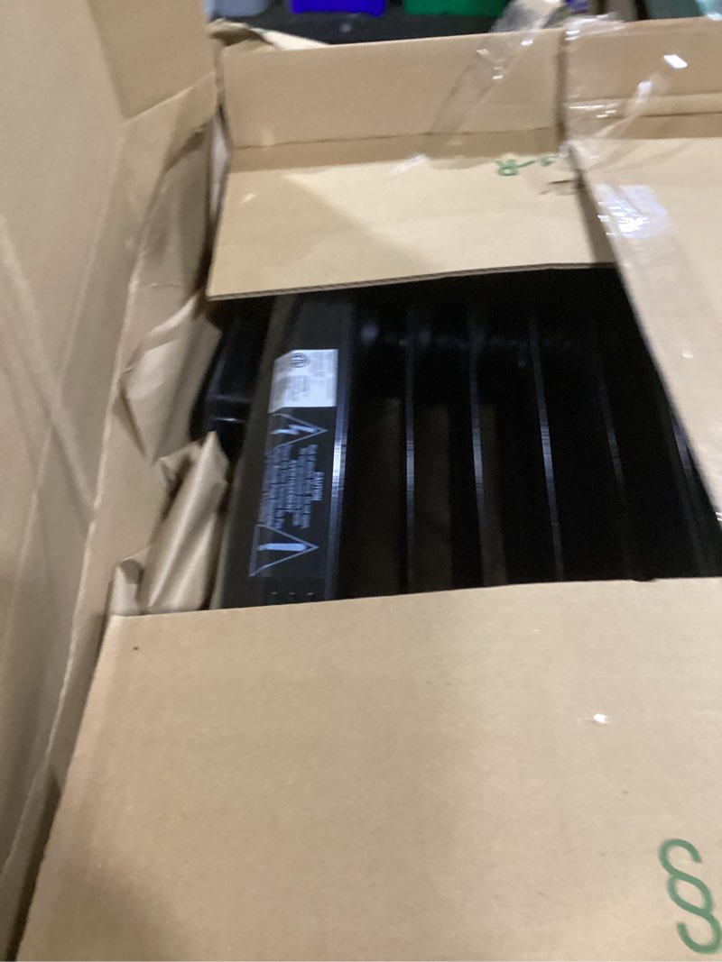 Condition photo showing Good Condition for Amazon Basics Portable Oil Radiator Heater for Indoor Use, 3 Heat Settings, Over-Heat Protection, ETL-certified Safety, 7 Oil-Filled Steel Fins, 1500W, 11"D x 14.8"W x 25.2"H, Black