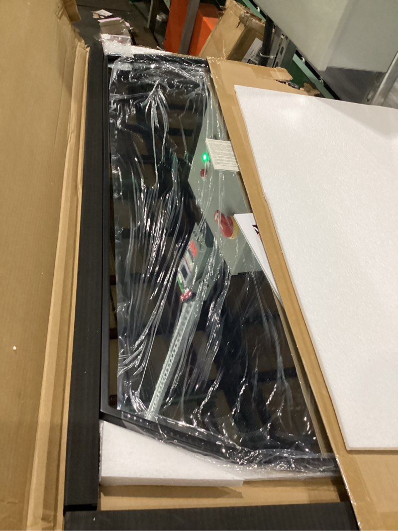 Condition photo showing Good Condition for Bathroom Mirror, 20x40 Inch Black Oval Wall Mounted Mirror with Thin Metal Frame, Modern Bathroom Vanity Mirrors for Over Sink, Entryway, Living Room, Bedroom 40"L x 20"W