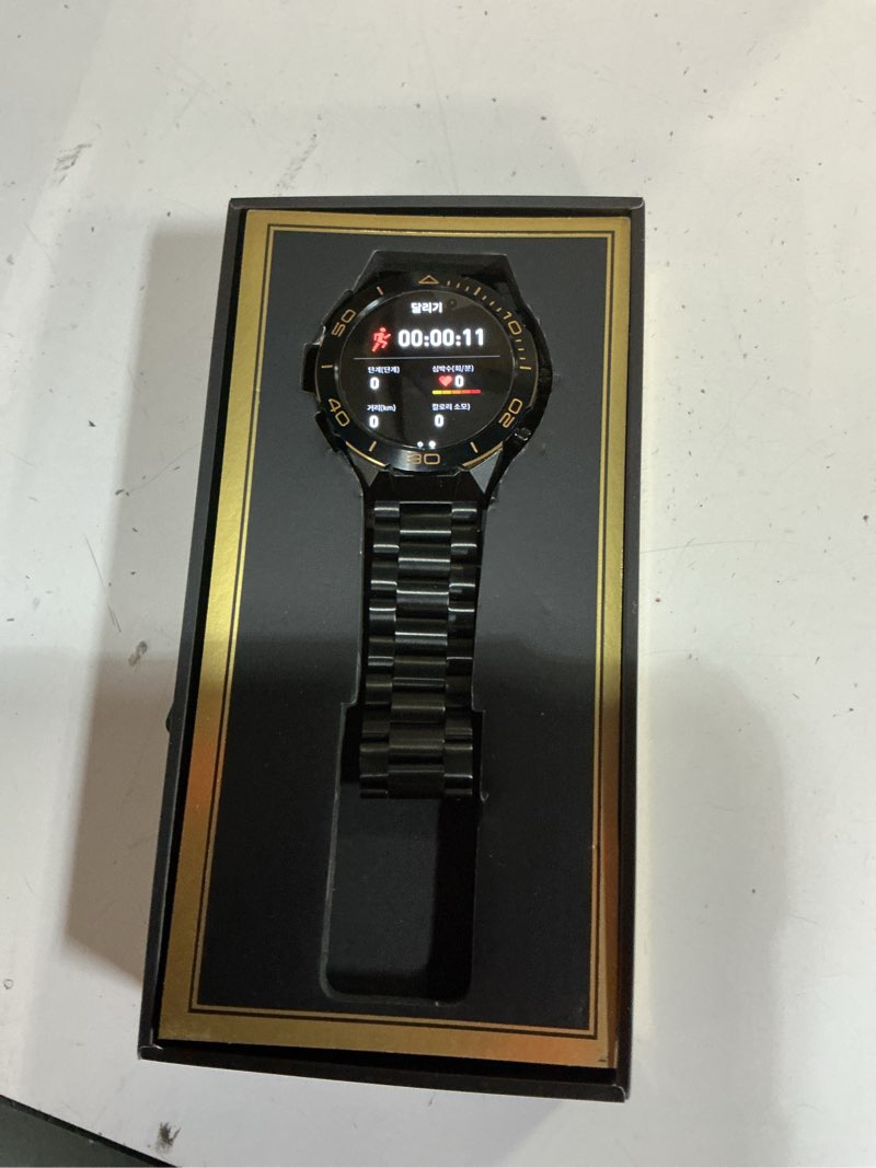 Condition photo showing New/Like New for smart watch for men answer/make call for android iphone, 1.43" amoled hd screen mens luxury watch, 400mah heavy duty smartwatch heart rate blood oxygen blood pressure sleep monitor pedometer, 2 straps black
