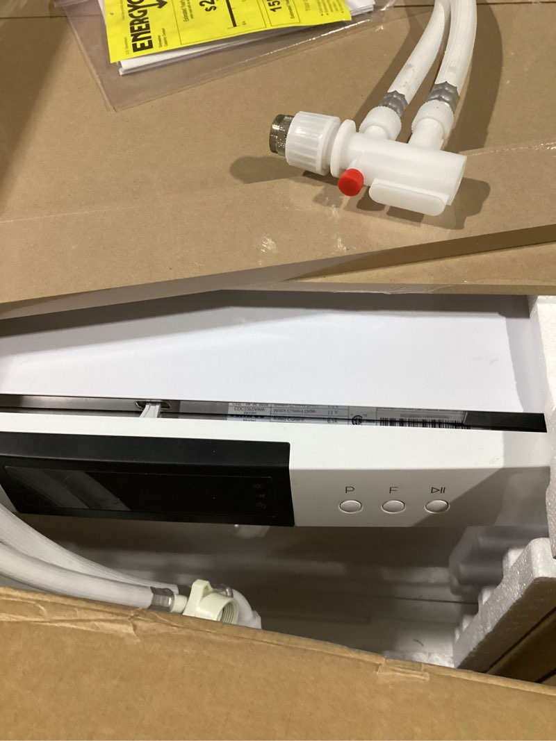 Condition photo showing Good Condition for possibly used/incomplete comfee’ portable mini dishwasher, energy star, countertop, 6 place settings, with 8 washing programs, speed, baby-care, eco& glass, dish washer for dorm, rv& apartment, white