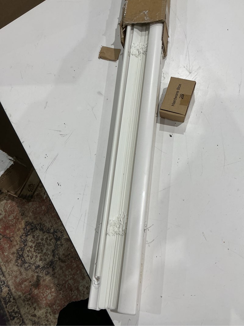 Condition photo showing Good Condition for dez furnishings cordless 1" signature mini blind with flexible slats, 39" w x 60" h, pearl white 39"w x 60"h