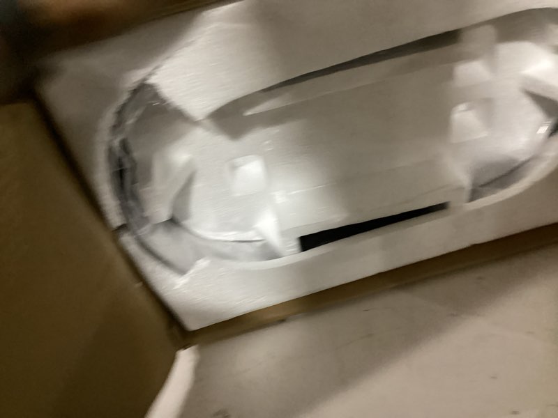 Condition photo showing Good Condition for iTouchless 13 Gallon Oval Sensor Trash Can with Odor Filter, Automatic Motion Sensor Kitchen Bin, Soft-Close Stainless Steel, Slim Curved Wastebasket for Narrow Walkways & Islands, Matte Silver Light Silver, Black