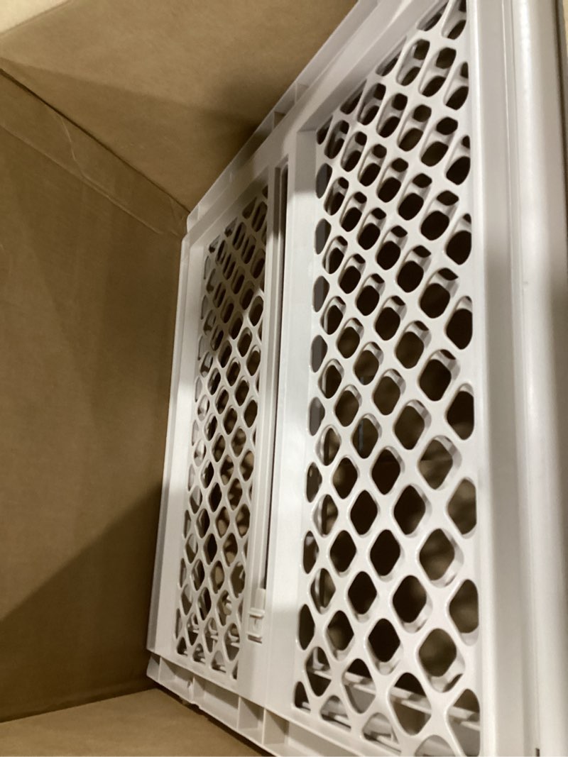 Condition photo showing Good Condition for toddleroo by north states - supergate ergo baby gate: plastic baby gate for stairs & doorways - adjustable indoor safety gate - made in usa - 26 to 42 inches wide - 26 inches tall - sand