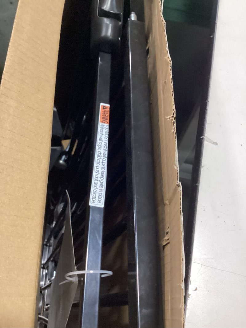 Condition photo showing Good Condition for Extra Wide Baby Gate 57.5-62 Inch Black Walk THR Dog Gates Doorways House No Drill Pressure Mounted Auto Close Long Child Safety Gate for Kids and Pet