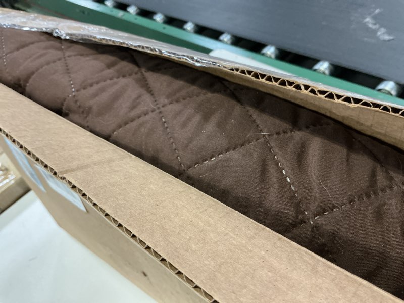 Condition photo showing As Is for Reversible Couch Cover for 3 Cushion Couch Sofa Cover Washable for Pet Friendly with Elastic Straps Water Repellent(Sofa, Chocolate/Beige) Chocolate/Beige Sofa L - Large(68'')