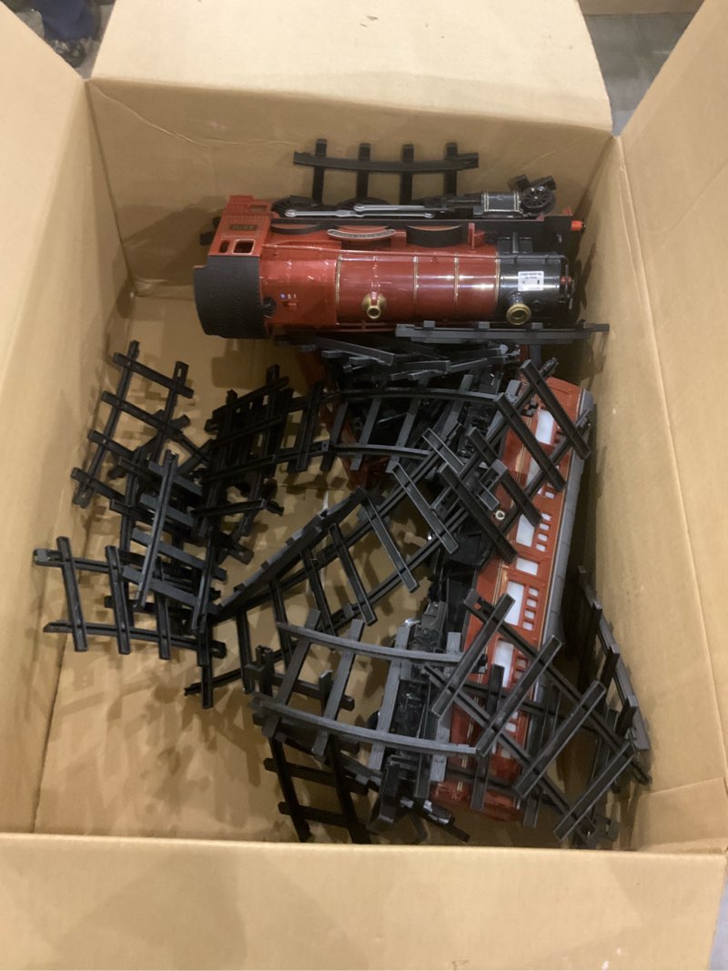 Condition photo showing As Is for Lionel Battery-Operated Hogwarts Express Toy Train Set with Bluetooth, Locomotive, Train Cars, & Track with Authentic Train Sounds, Lights, & Water Vapor Smoke Effects for Kids 4+