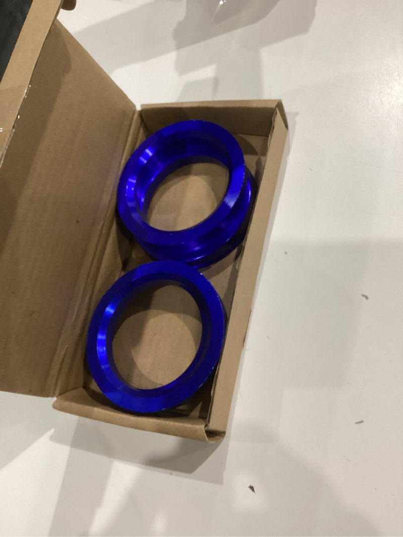 Condition photo showing Good Condition for 56.1 to 72.6 Hub Centric Rings (Pack of 4) Aluminium Alloy Wheel Center Rings Hubrings 72.6 to 56.1 ID=56.1mm OD=72.6mm Blue 56.1 to 72.6