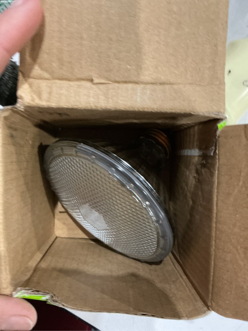 Condition photo showing As Is for zoo med repti tuff splashproof halogen lamps 75 watts (3 pack)