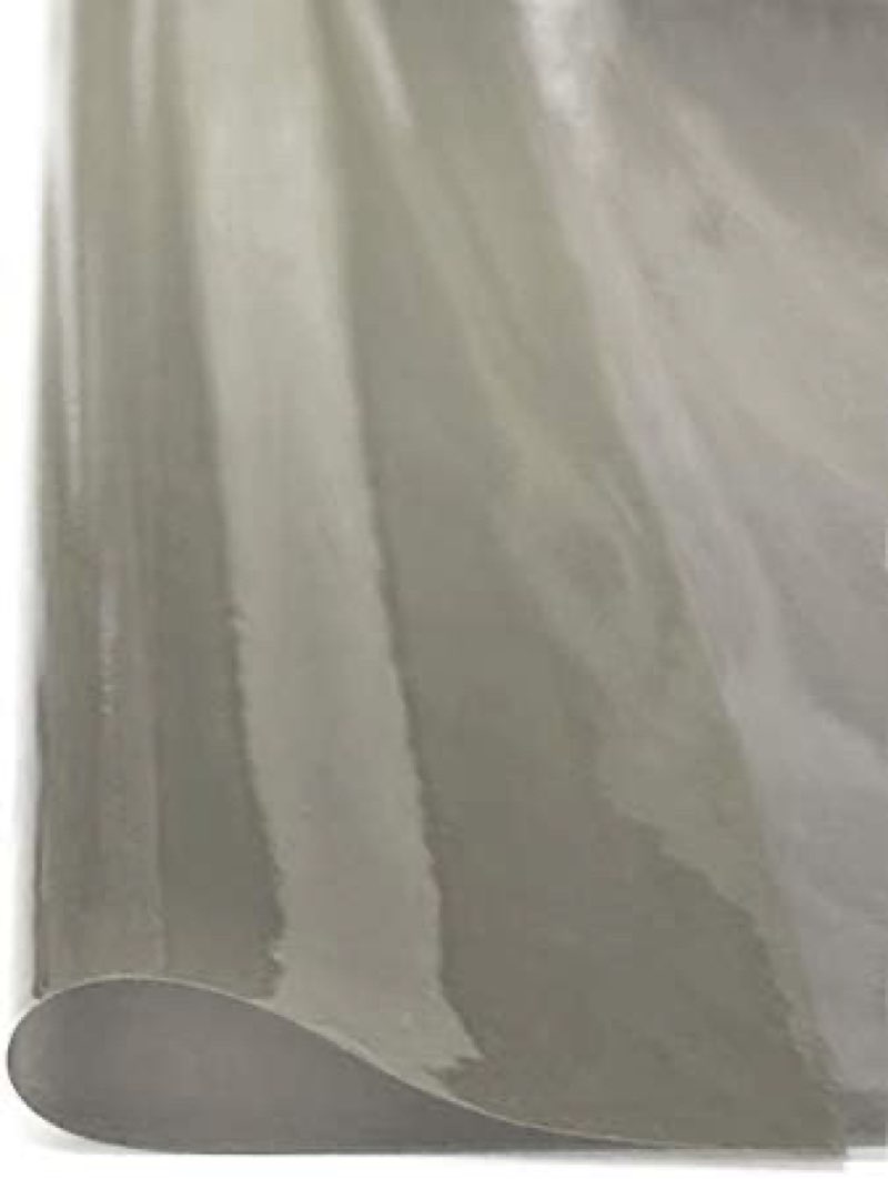 Grey Tinted Clear Dark Vinyl Fabric - 10-Gauge PVC - Sold by The Yard - 54-Inches Wide