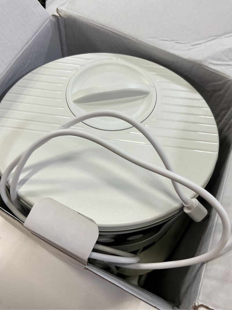 Condition photo showing As Is for portable air conditioners desktop ac unit with water ice cooling mist, personal evaporative air cooler fan mini swamp cooler for bedroom, nightstand, office, dorm, rv (white)