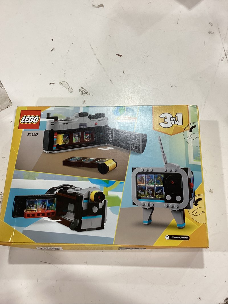 Condition photo showing Good Condition for lego creator 3 in 1 retro camera toy, transforms to retro video camera or to tv set, photography gift for boys and girls ages 8 years old and up who enjoy creative play, 31147
